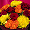 Букет из роз и хризантем "Цветущее настроение"