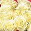 Букет из белых роз "Звездное сияние"