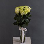 Роза 70 см белая 15 шт