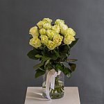 Роза 50 см белая 15 шт
