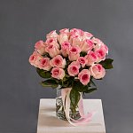 Роза 50 см розовая 25 шт